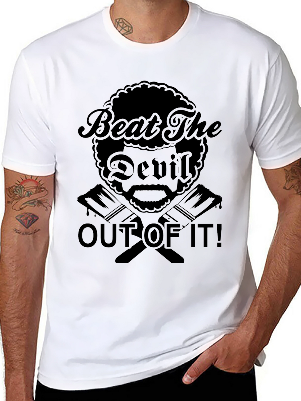 Beat The Devil Out Of It Black T-Shirt