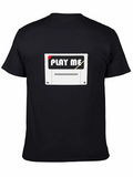 Retro Gamer Play Me Black T-Shirt