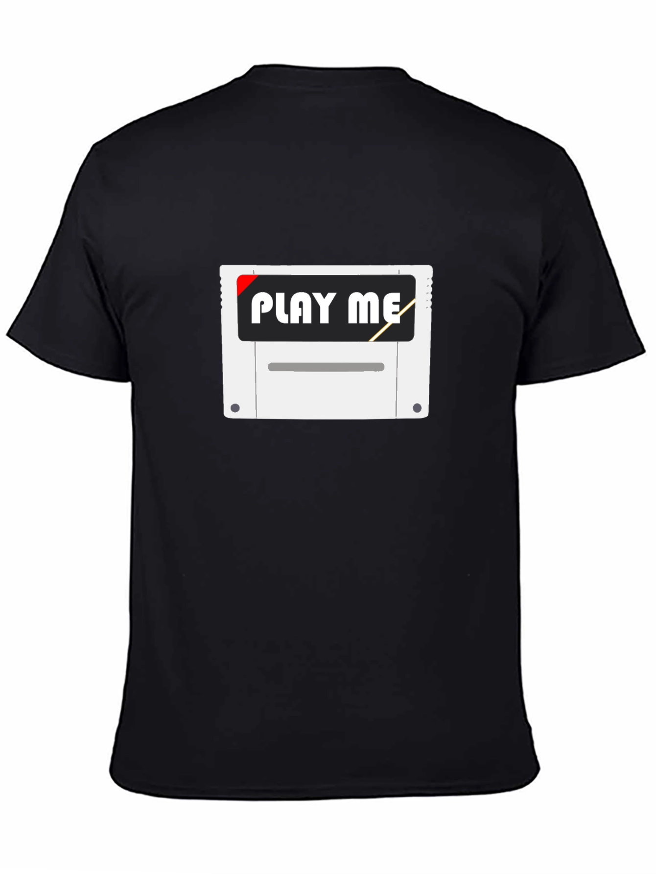 Retro Gamer Play Me Black T-Shirt