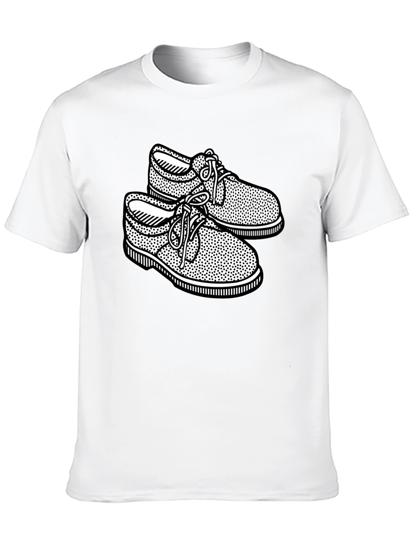 Retro Shoes Graphic Black T-Shirt