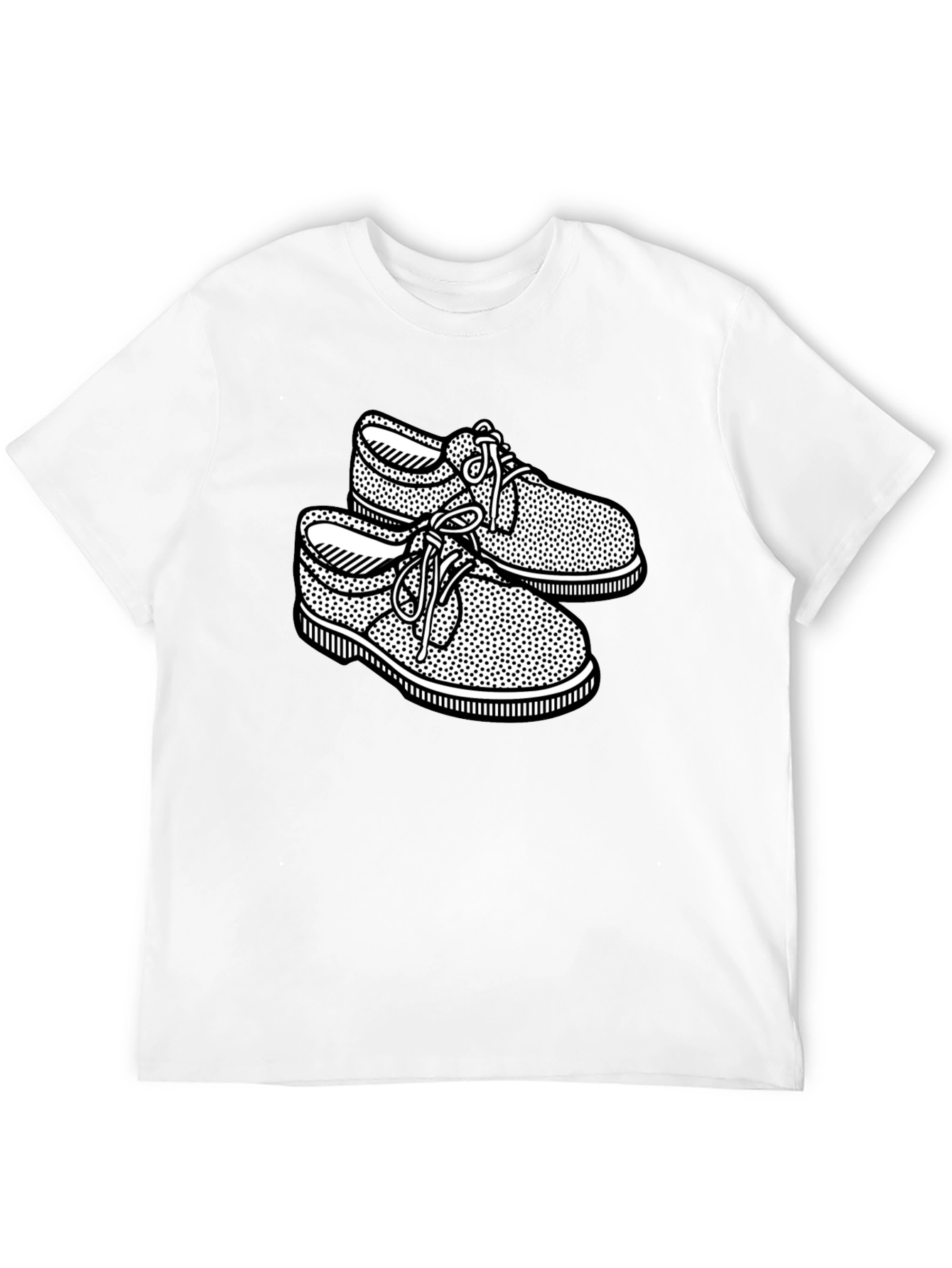 Retro Shoes Graphic Black T-Shirt