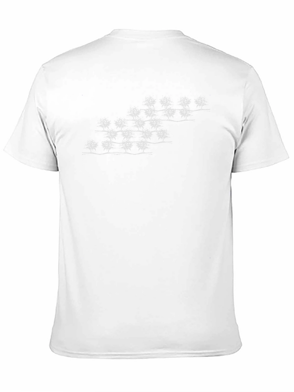 Unique Tree Pattern Black Tee