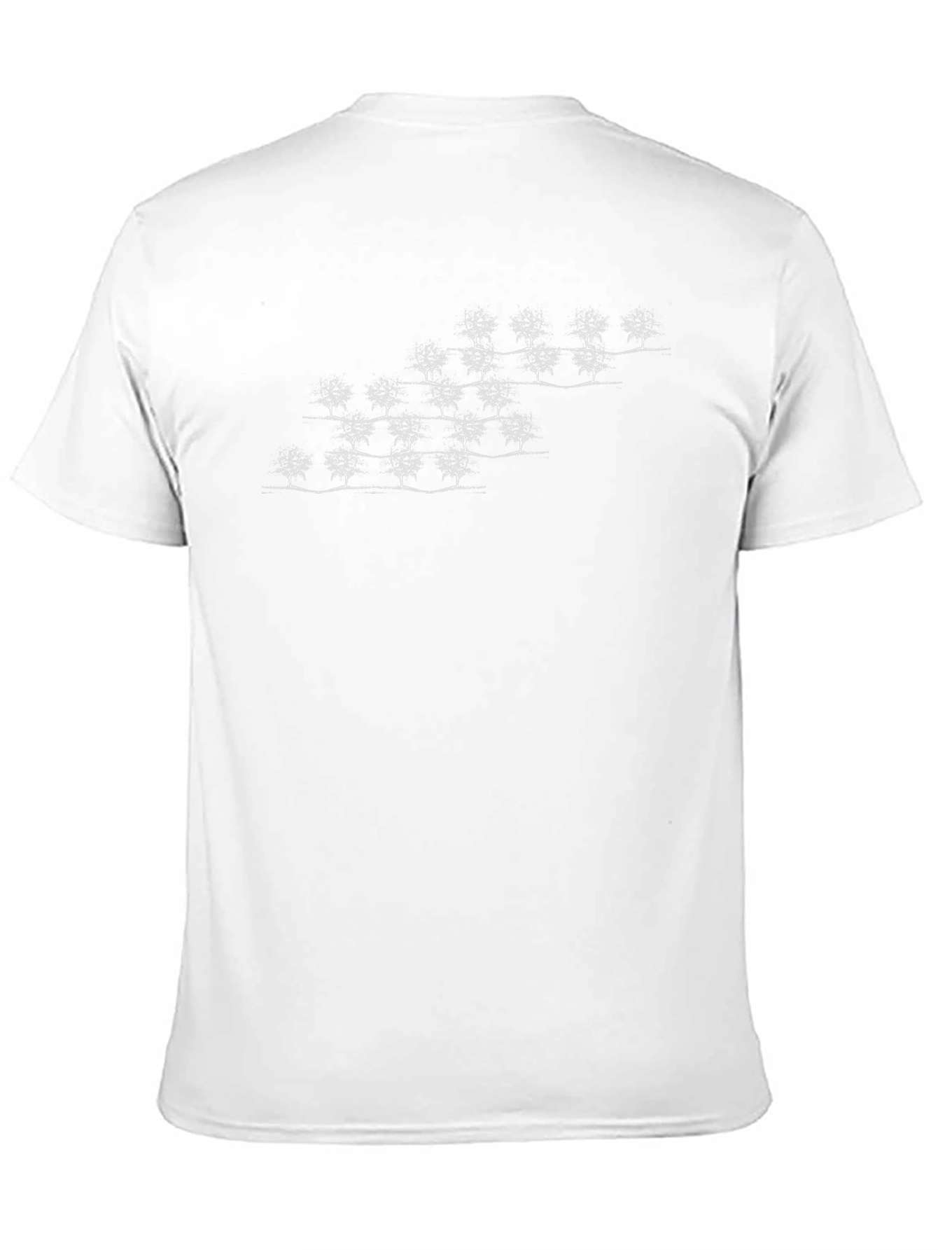 Unique Tree Pattern Black Tee