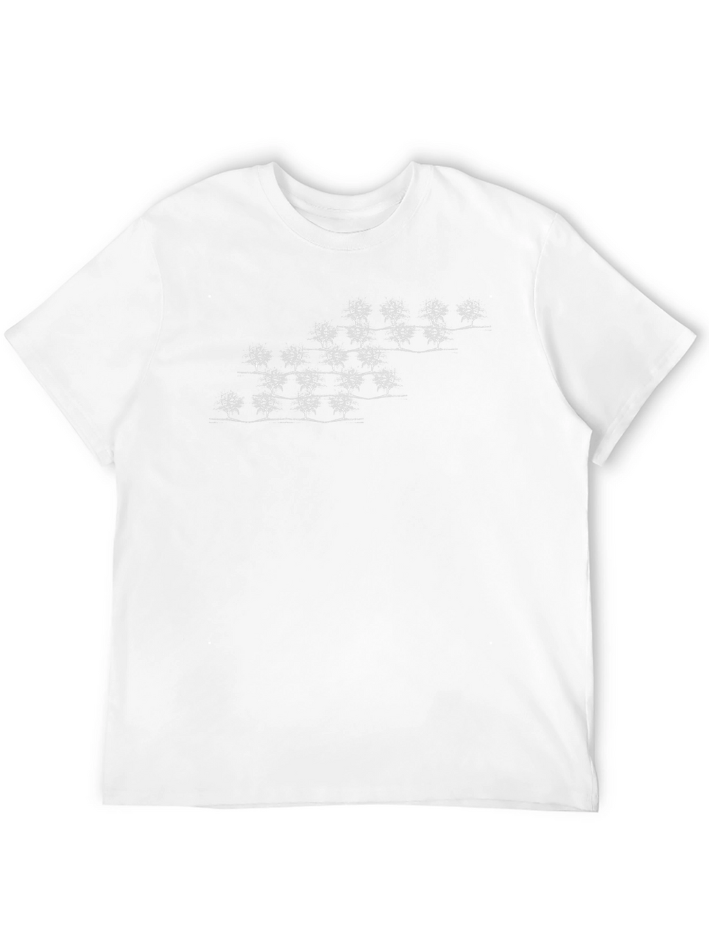 Unique Tree Pattern Black Tee