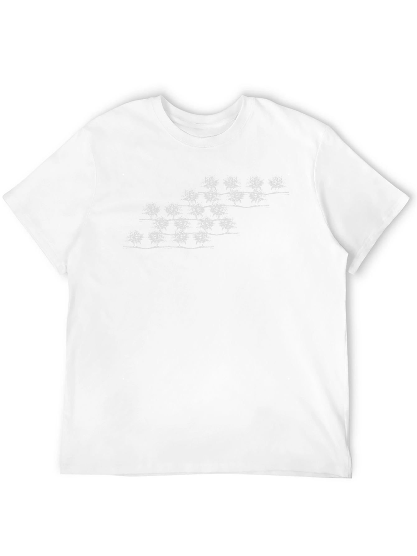 Unique Tree Pattern Black Tee