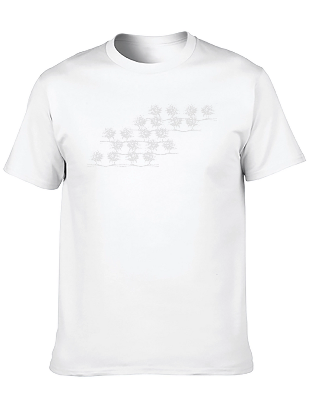 Unique Tree Pattern Black Tee