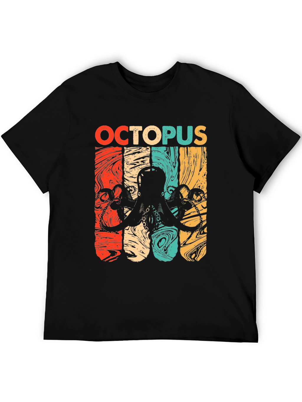Retro Octopus Graphic T-Shirt - Cool Marine Life Tee