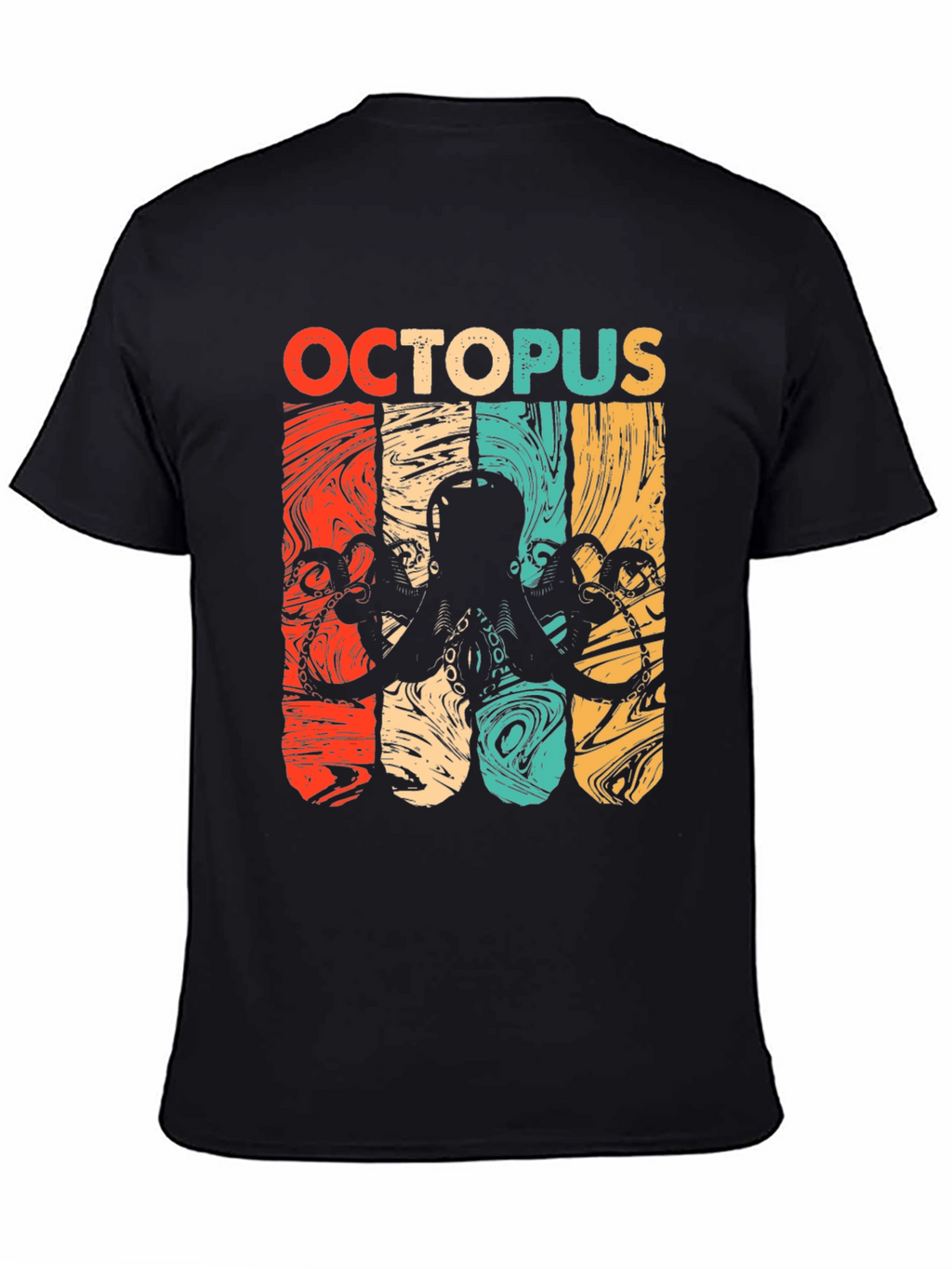 Retro Octopus Graphic T-Shirt - Cool Marine Life Tee