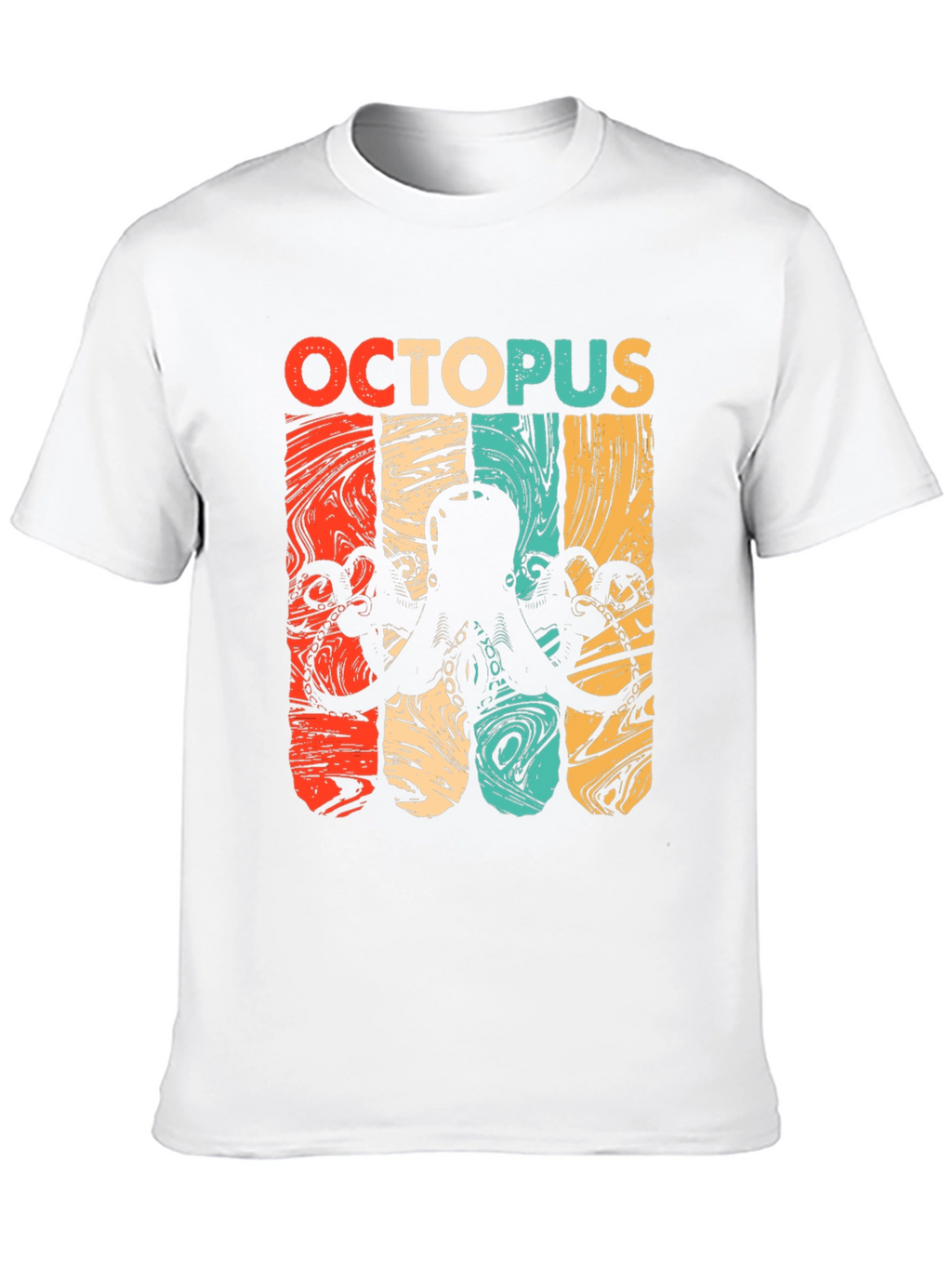 Retro Octopus Graphic T-Shirt - Cool Marine Life Tee