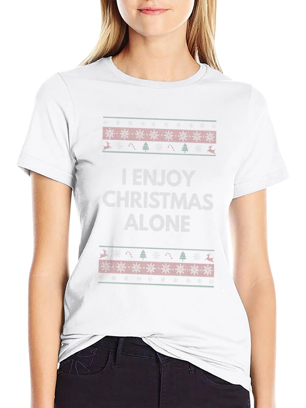 Enjoy Christmas Alone T-Shirt Holiday Tee