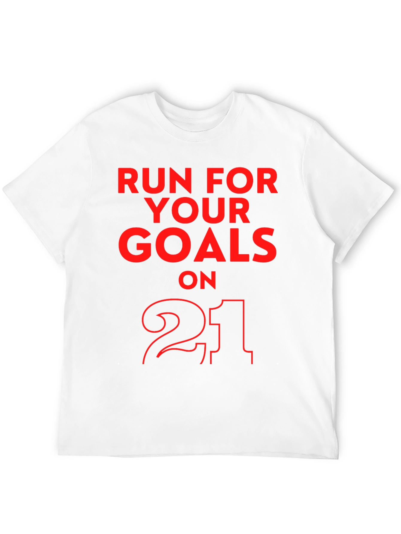 Run for Your Goals T-Shirt - Black