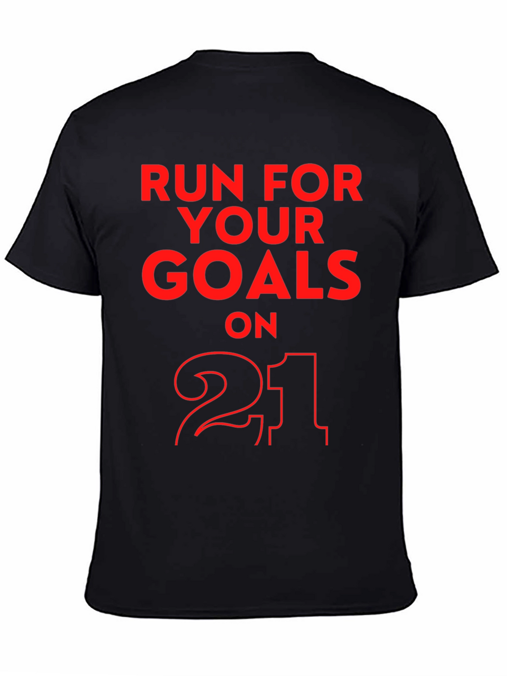 Run for Your Goals T-Shirt - Black