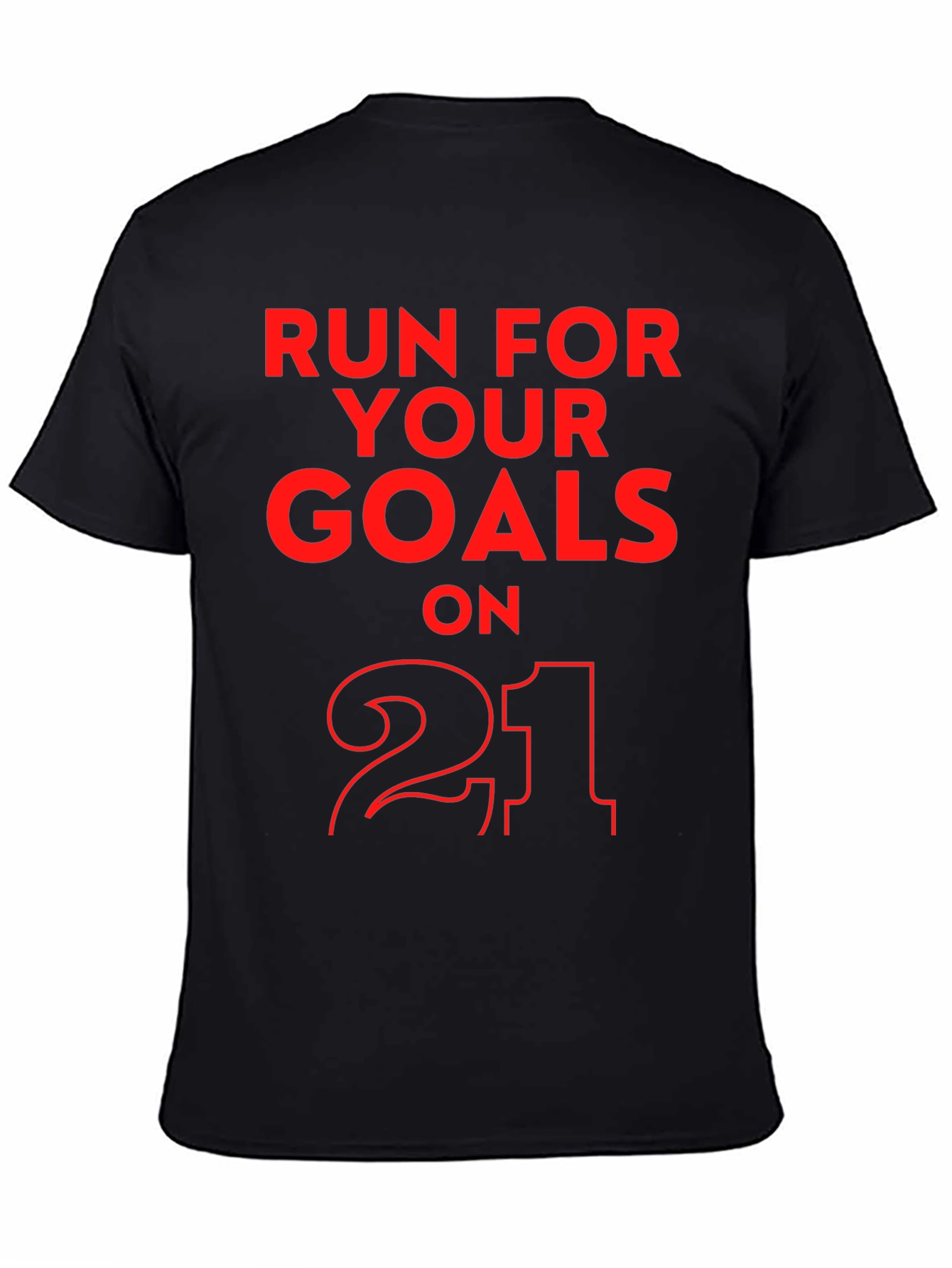 Run for Your Goals T-Shirt - Black