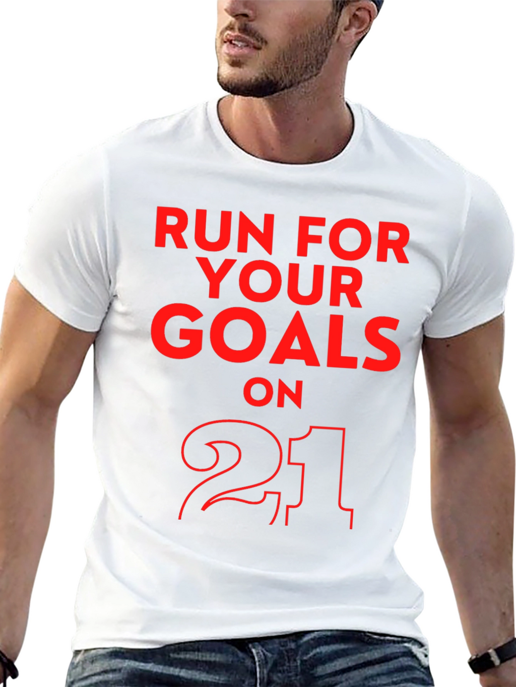 Run for Your Goals T-Shirt - Black
