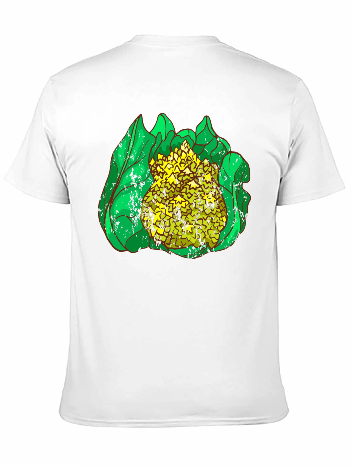 Cauliflower Graphic Print Black T-Shirt