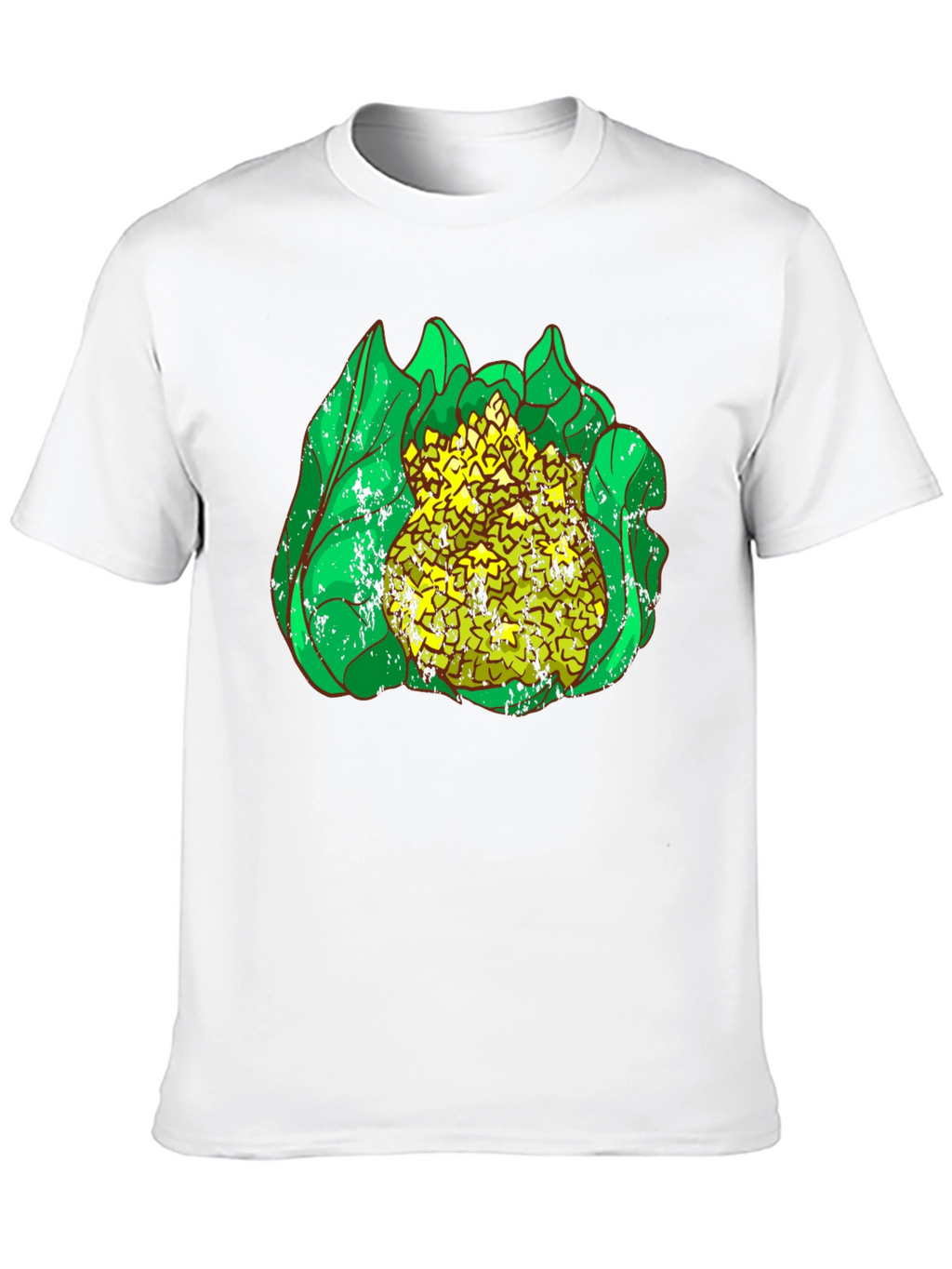 Cauliflower Graphic Print Black T-Shirt