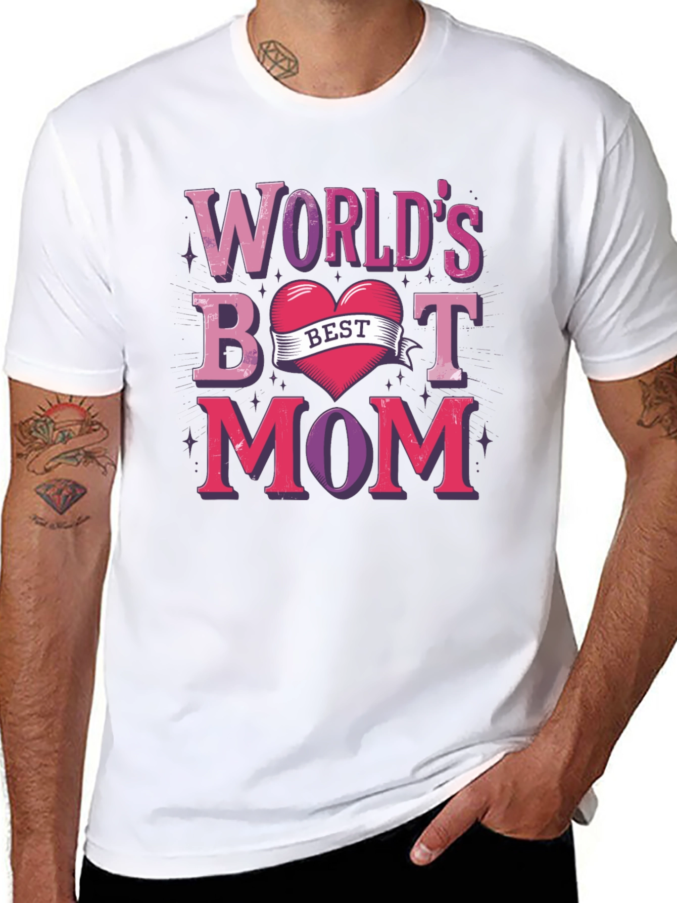 Worlds Best Mom Graphic T-Shirt
