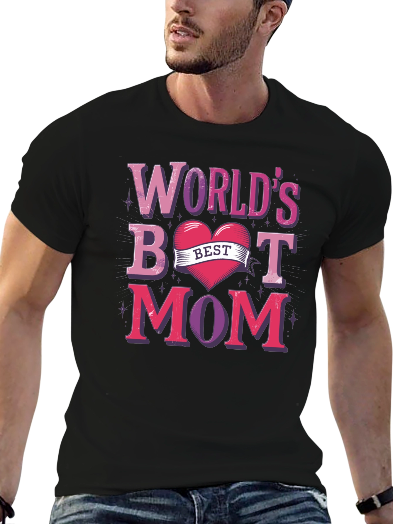 Worlds Best Mom Graphic T-Shirt