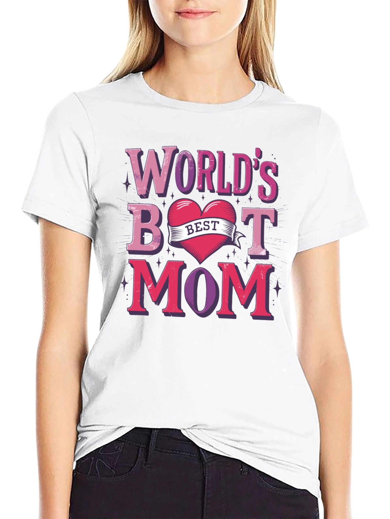 Worlds Best Mom Graphic T-Shirt