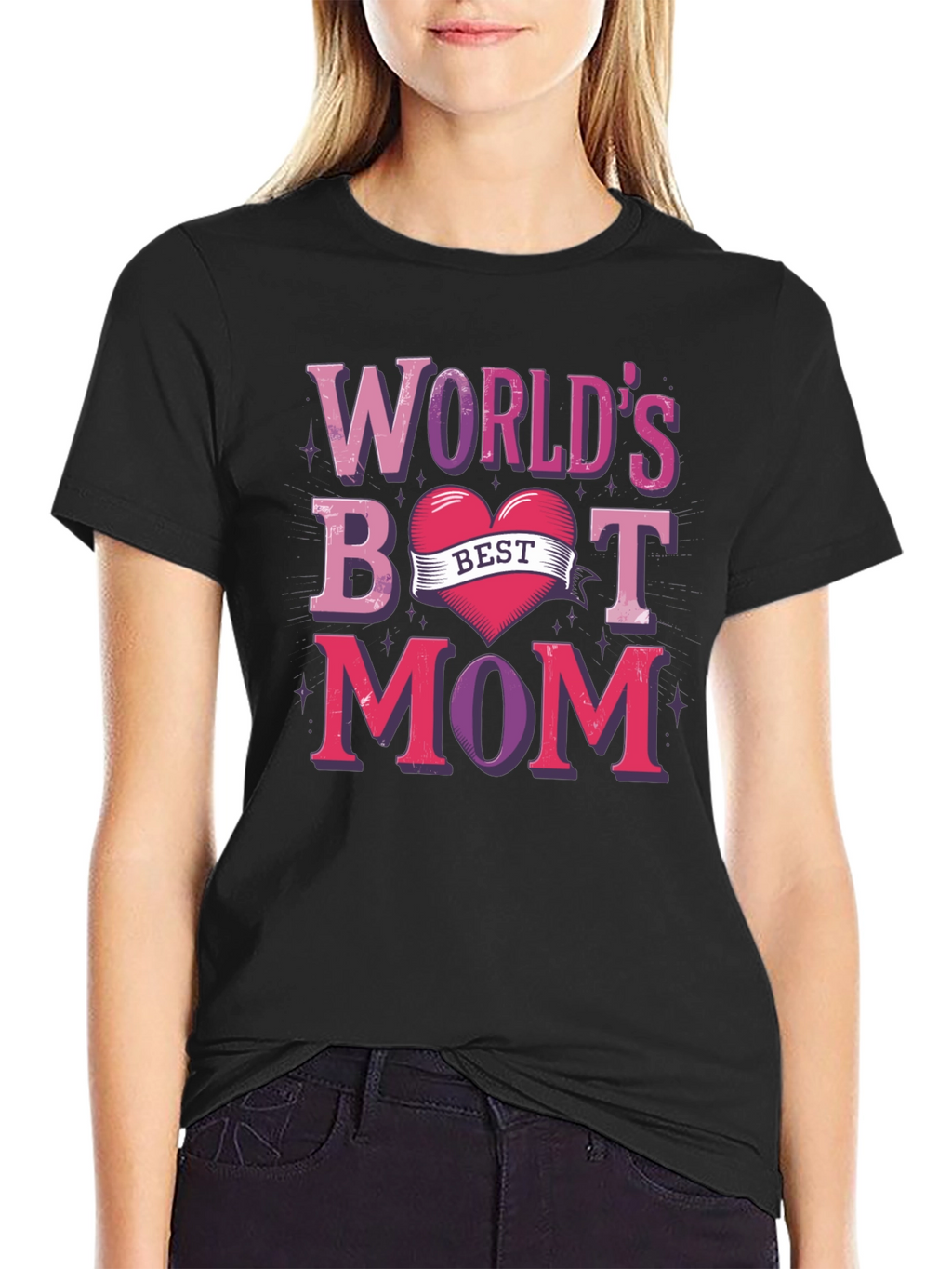 Worlds Best Mom Graphic T-Shirt