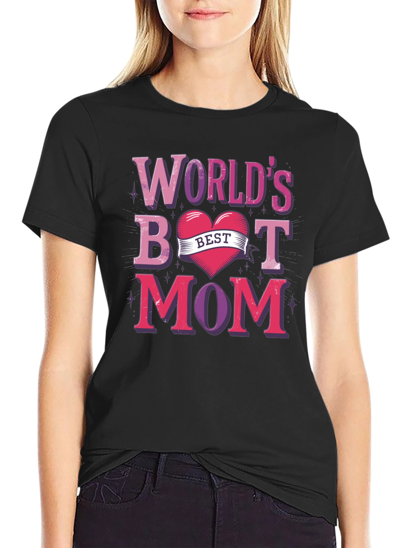 Worlds Best Mom Graphic T-Shirt