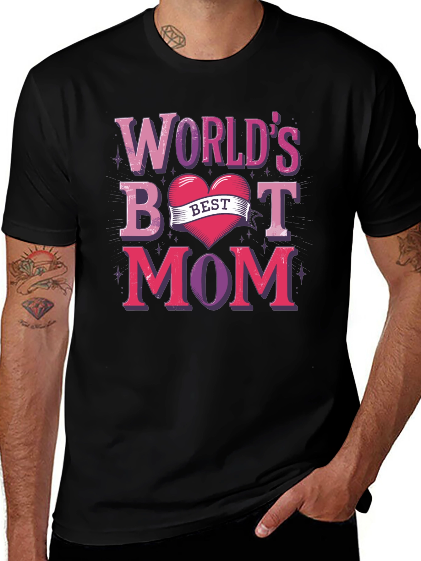 Worlds Best Mom Graphic T-Shirt