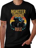 Monster Trucks Rule Graphic T-Shirt