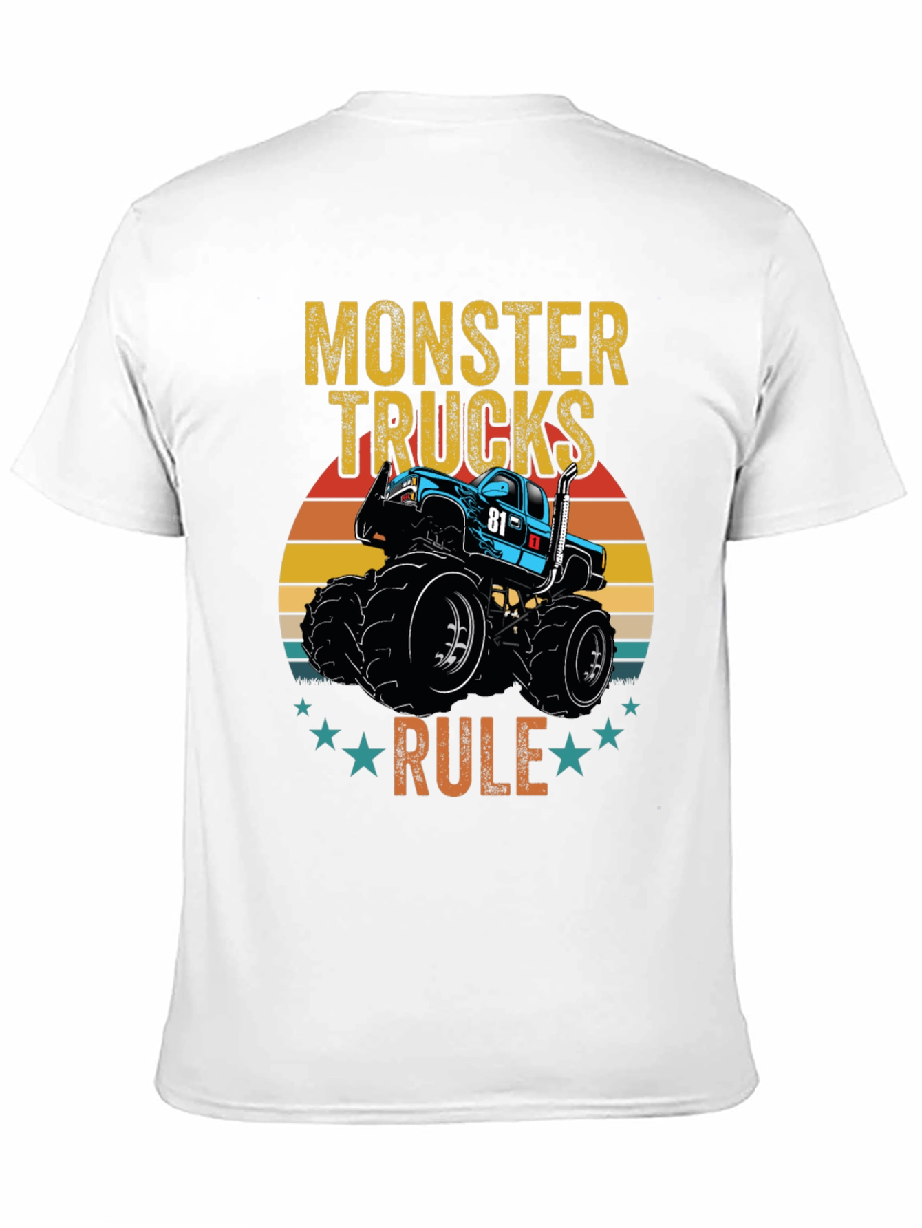 Monster Trucks Rule Graphic T-Shirt