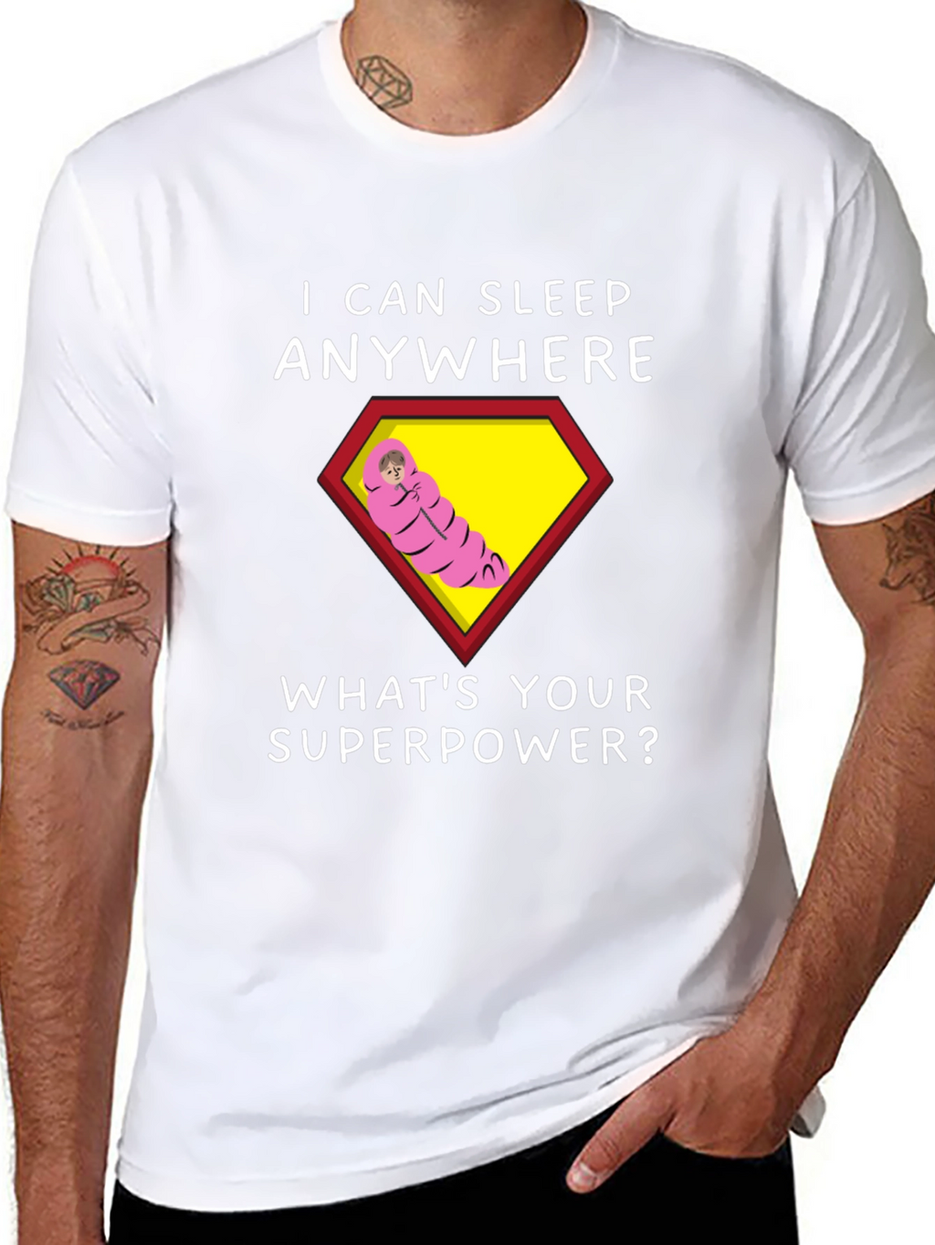 I Can Sleep Anywhere T-Shirt - Superpower Tee