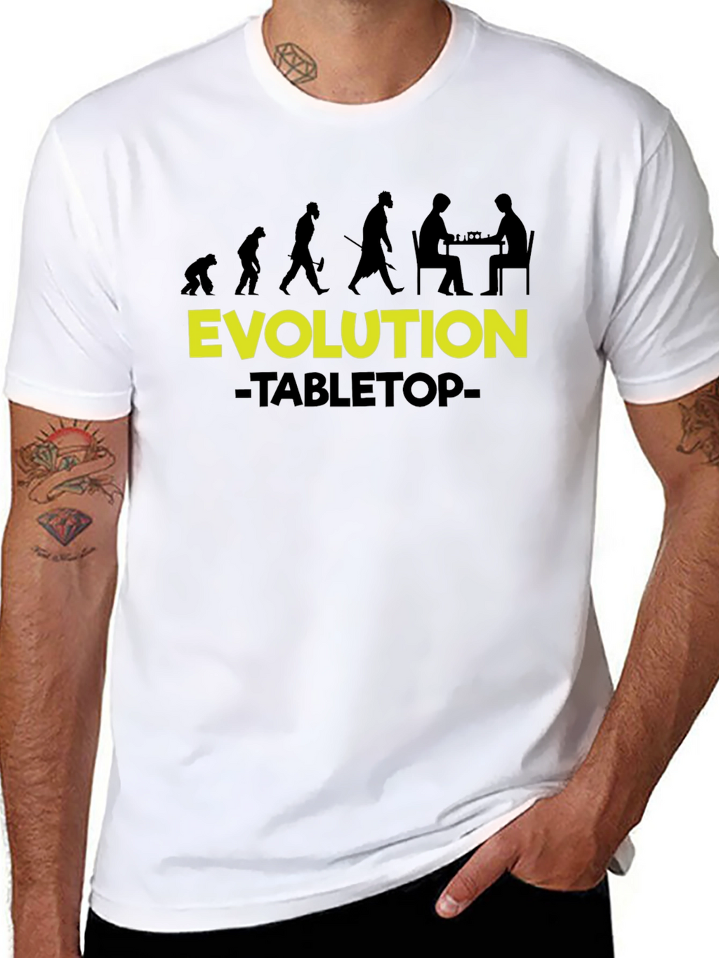 Evolution Tabletop Gamer T-Shirt - Black