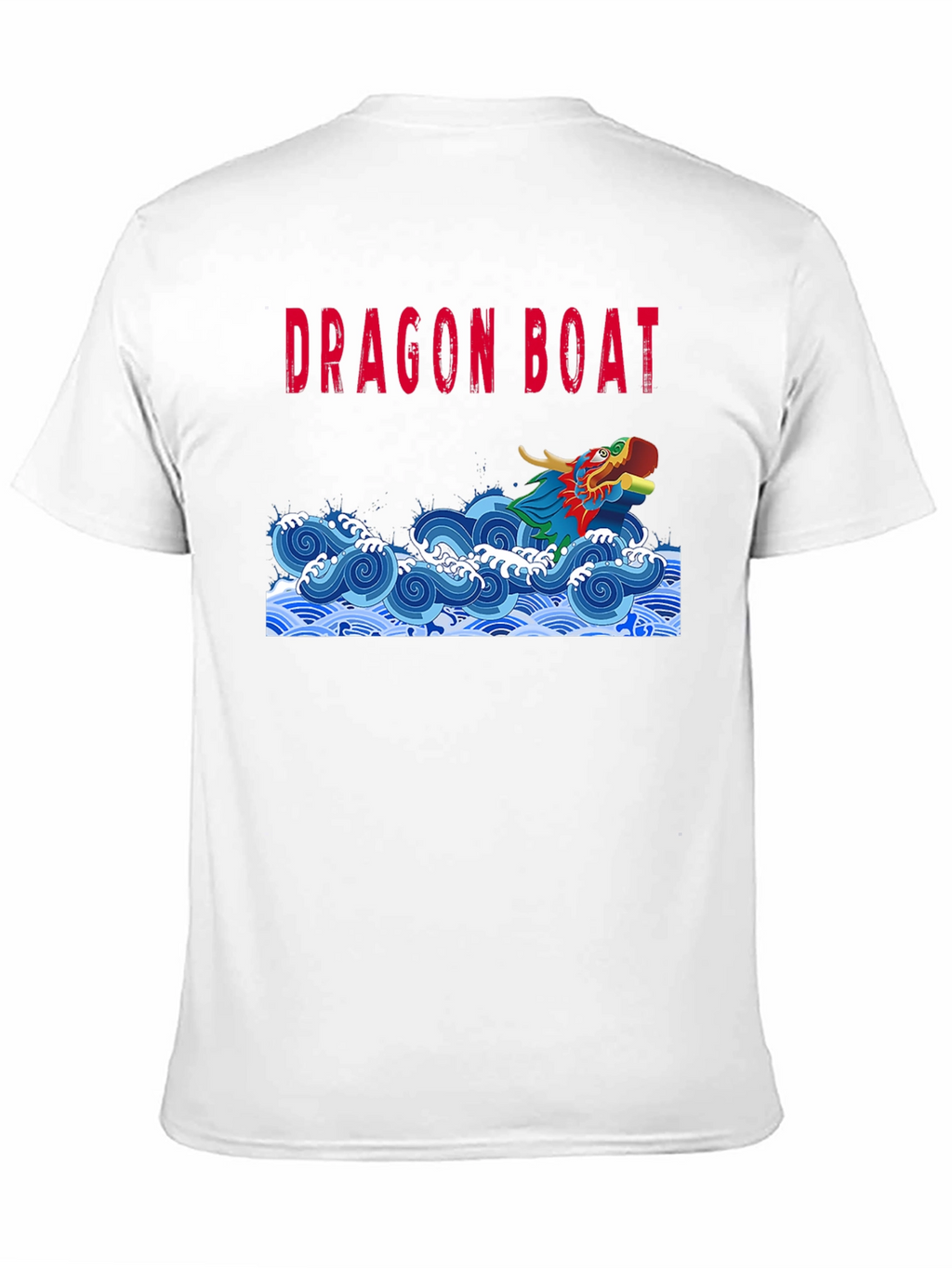 Dragon Boat Graphic Tee - Black Cotton T-Shirt