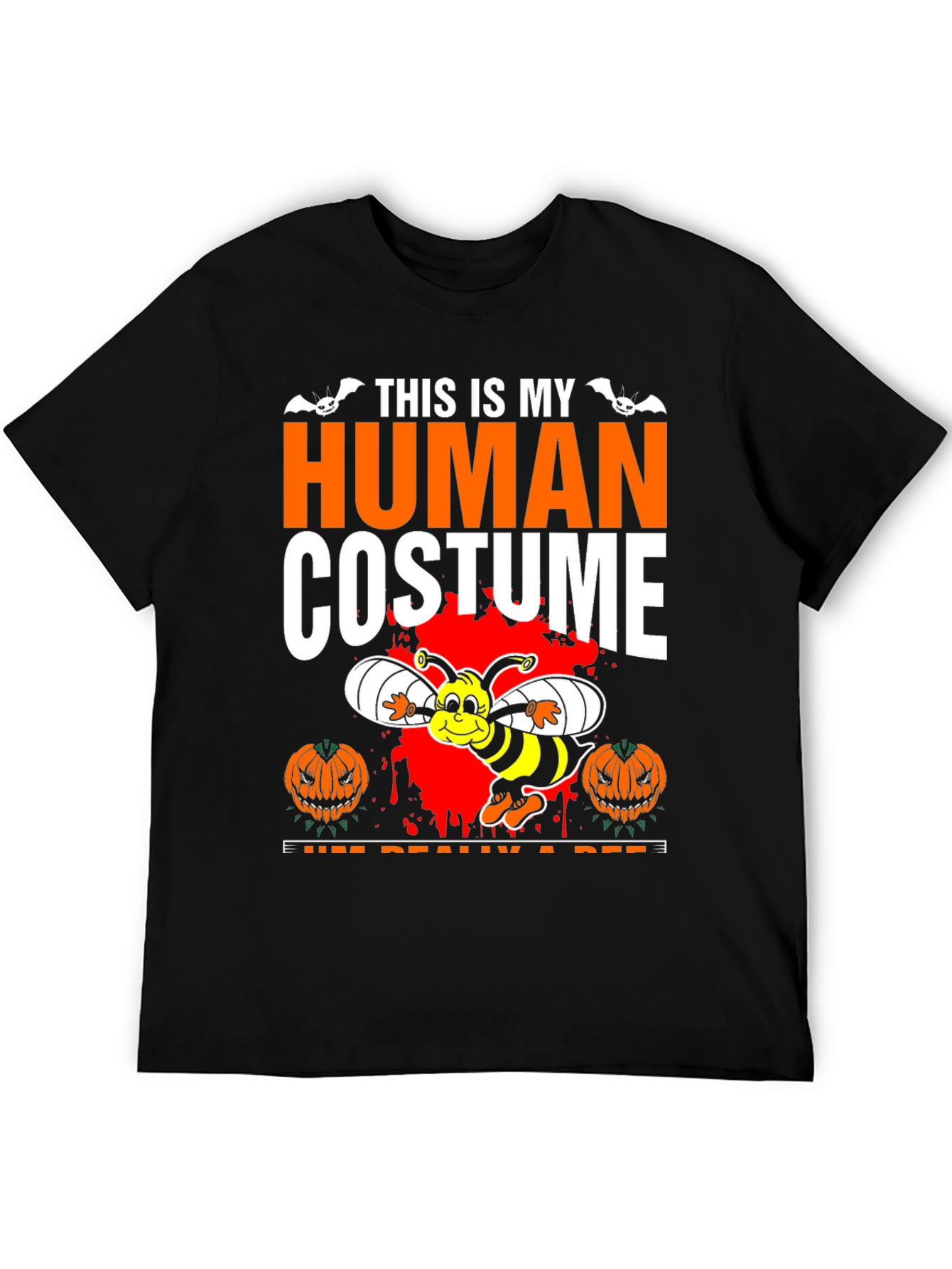 Halloween Bee Costume T-Shirt - This is My Human Costume