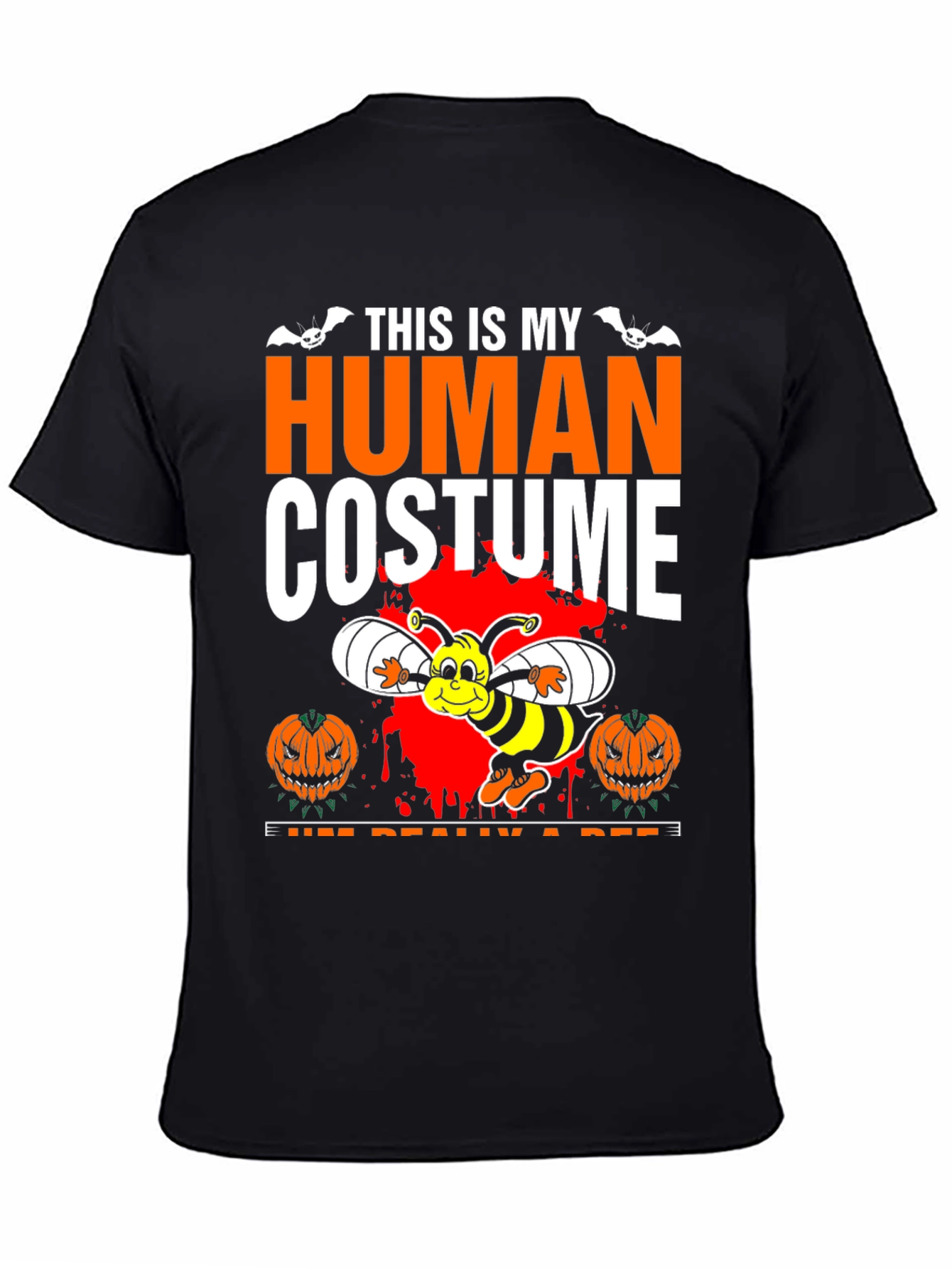 Halloween Bee Costume T-Shirt - This is My Human Costume
