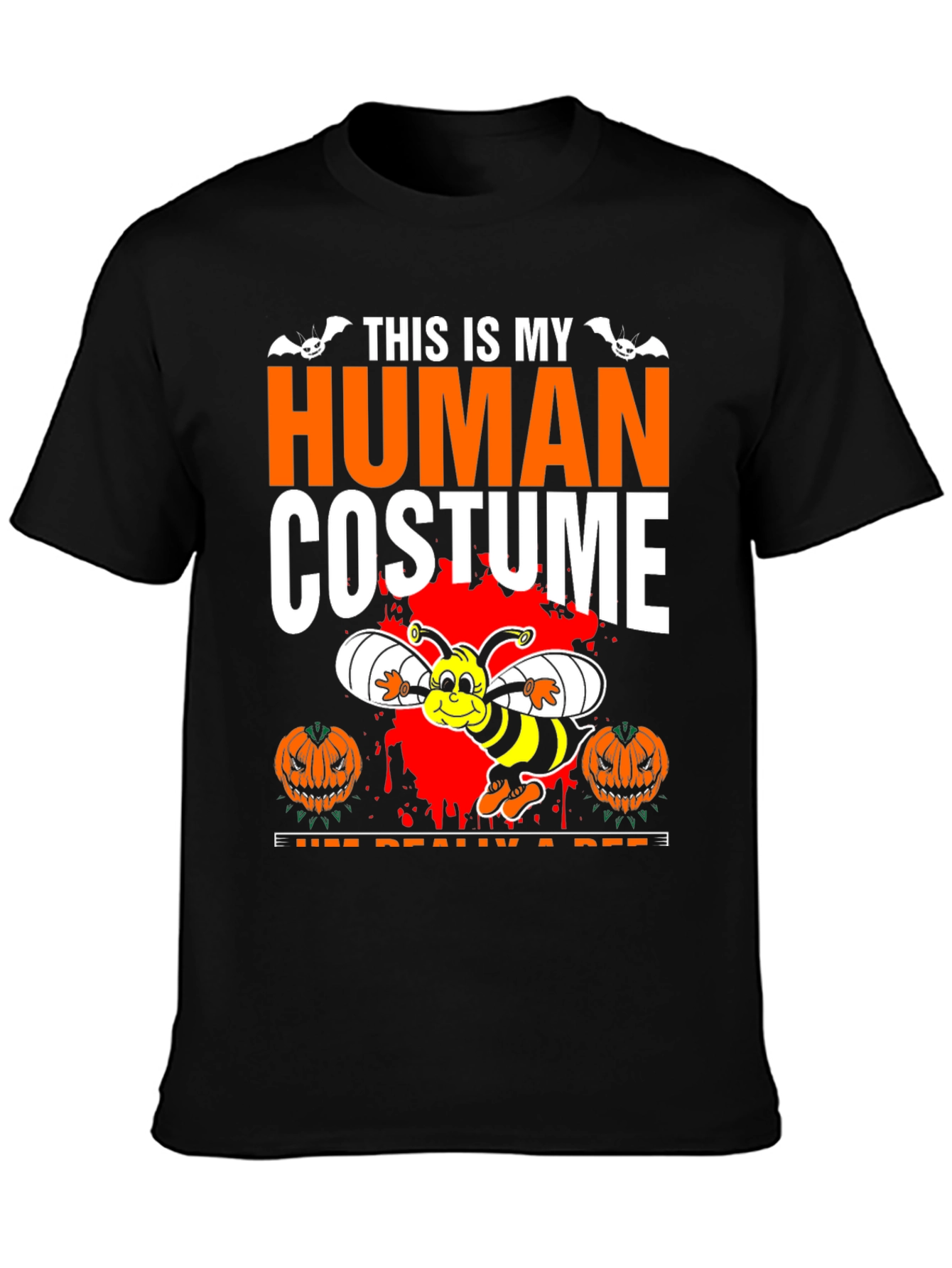 Halloween Bee Costume T-Shirt - This is My Human Costume
