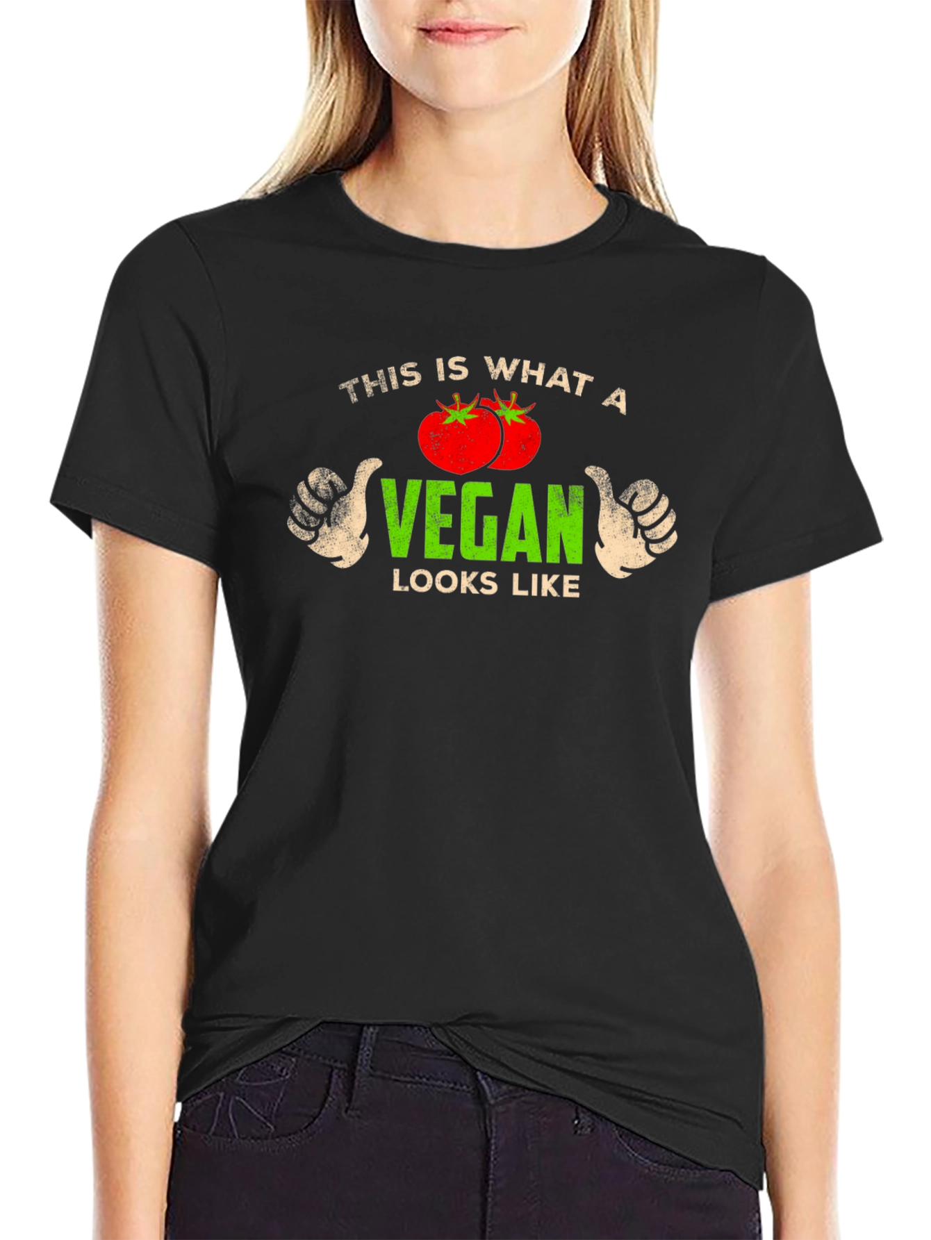 Vegan T-Shirt - This is What a Vegan Looks Like Graphic Tee