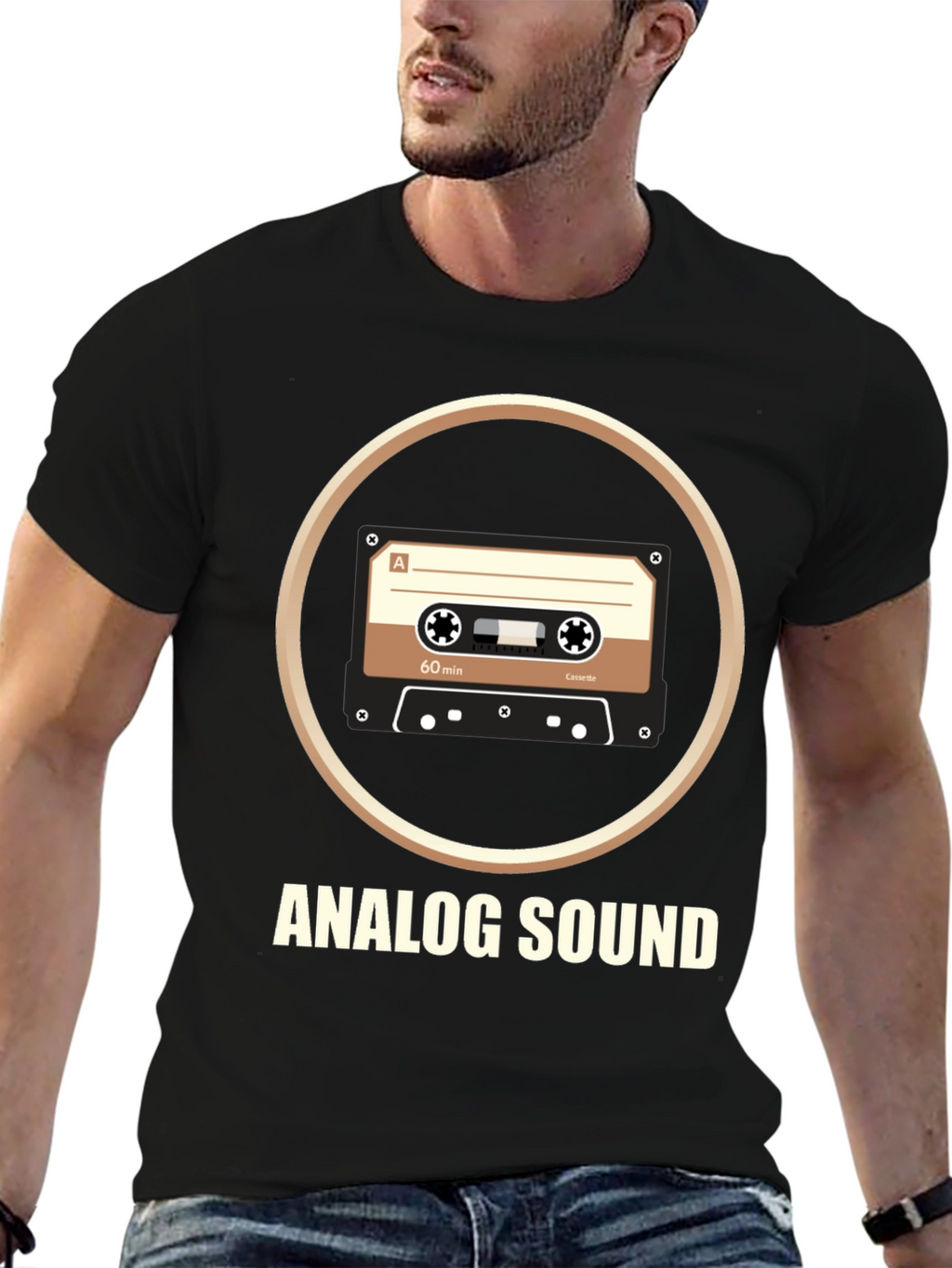 Analog Sound Cassette T-Shirt Retro Music Tee