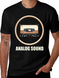 Analog Sound Cassette T-Shirt Retro Music Tee