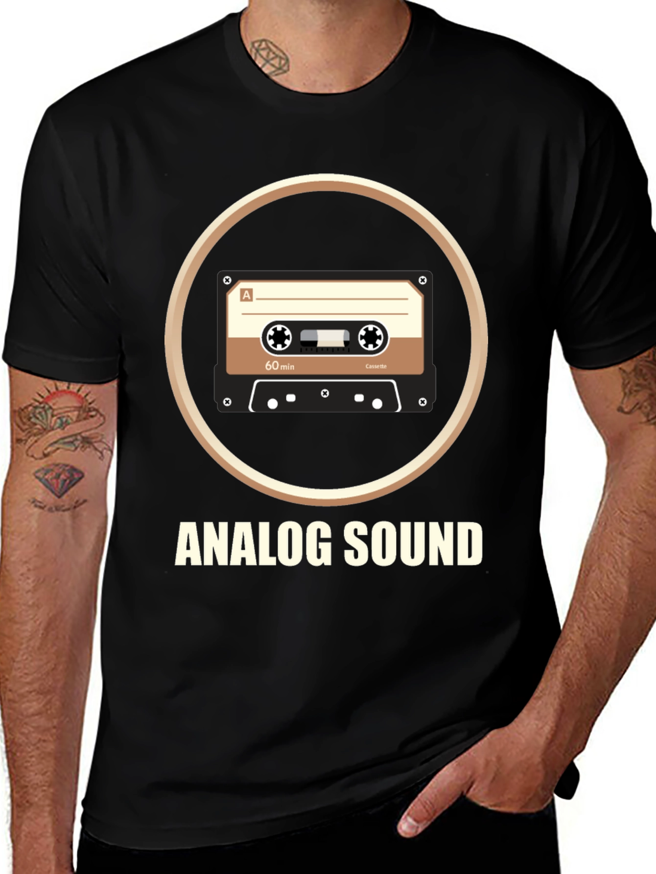 Analog Sound Cassette T-Shirt Retro Music Tee