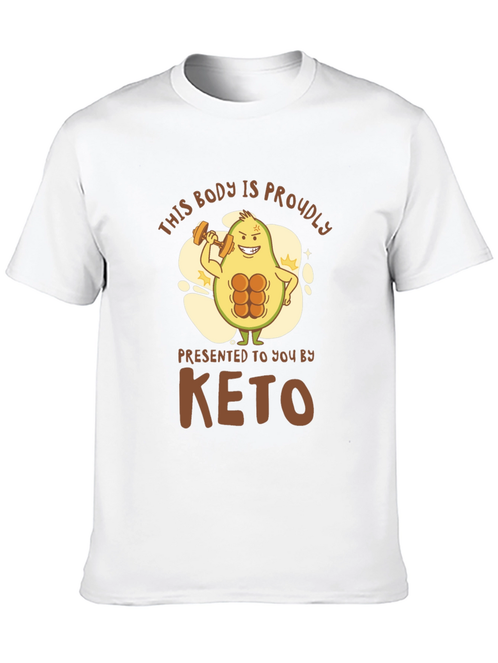 Keto Avocado Bodybuilding T-Shirt
