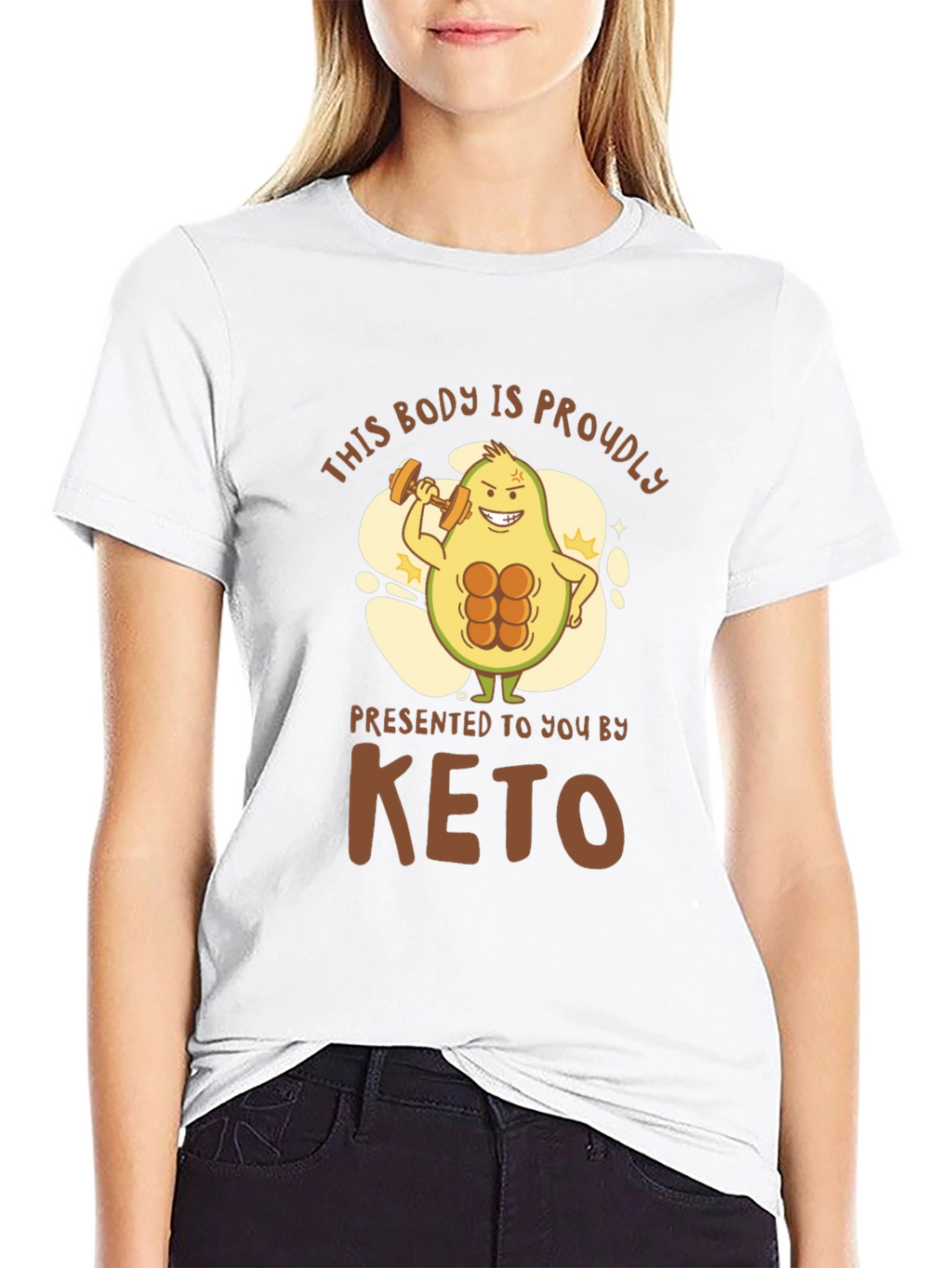 Keto Avocado Bodybuilding T-Shirt