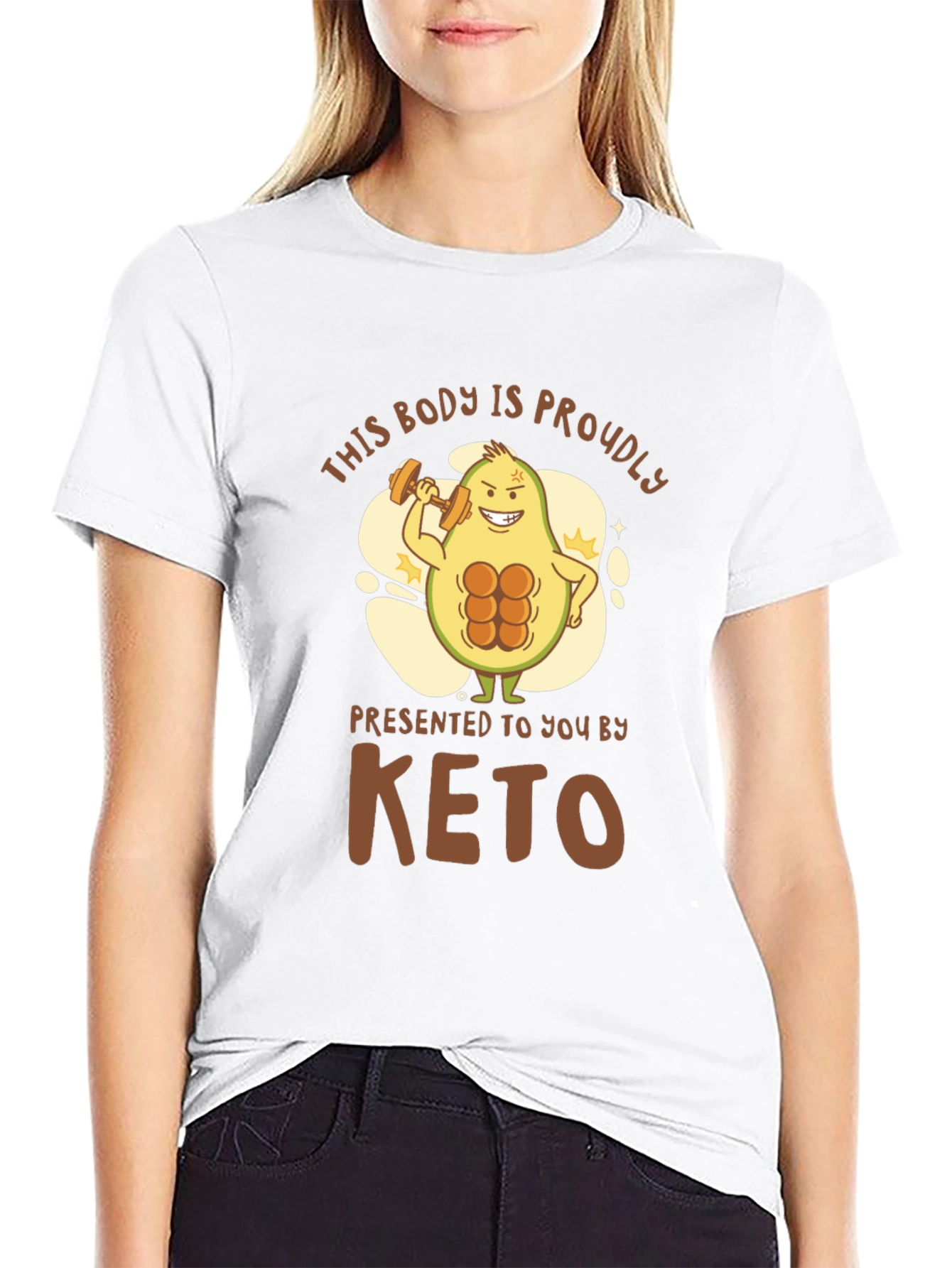 Keto Avocado Bodybuilding T-Shirt