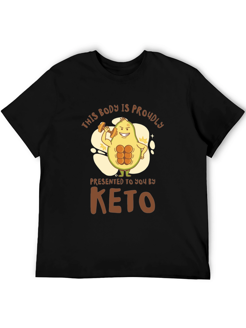 Keto Avocado Bodybuilding T-Shirt