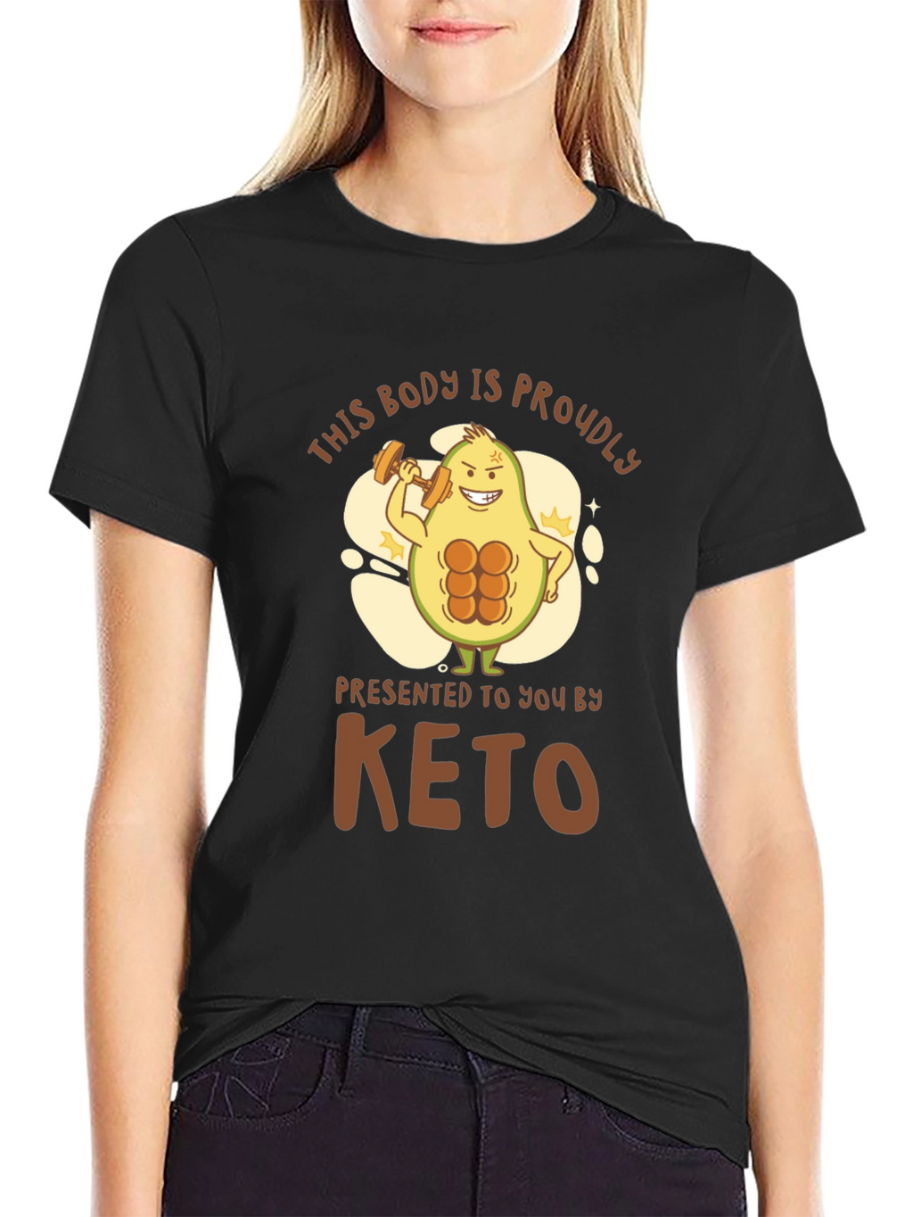 Keto Avocado Bodybuilding T-Shirt