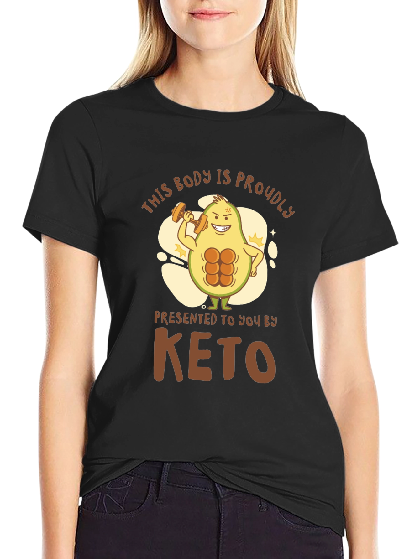 Keto Avocado Bodybuilding T-Shirt