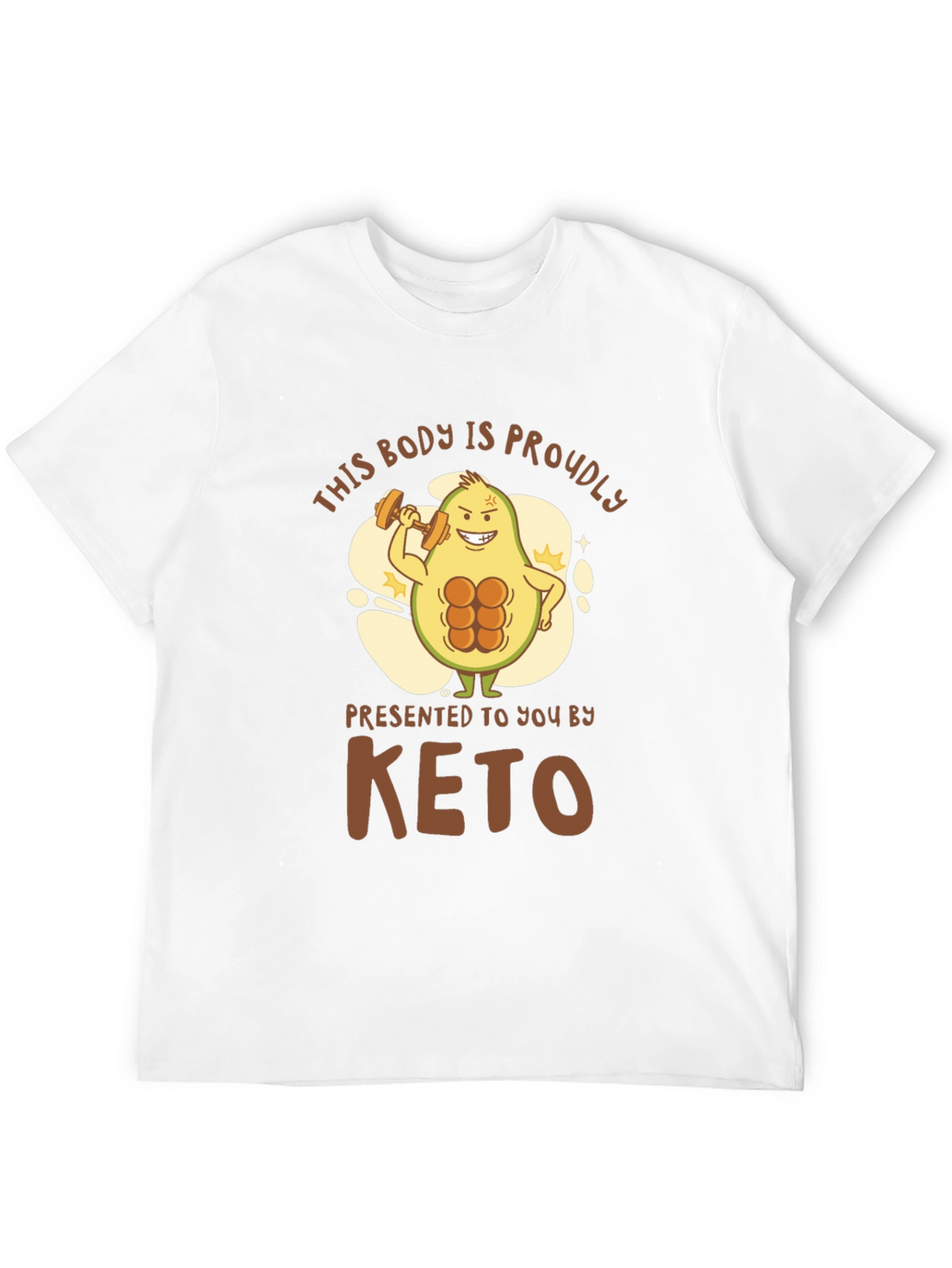 Keto Avocado Bodybuilding T-Shirt
