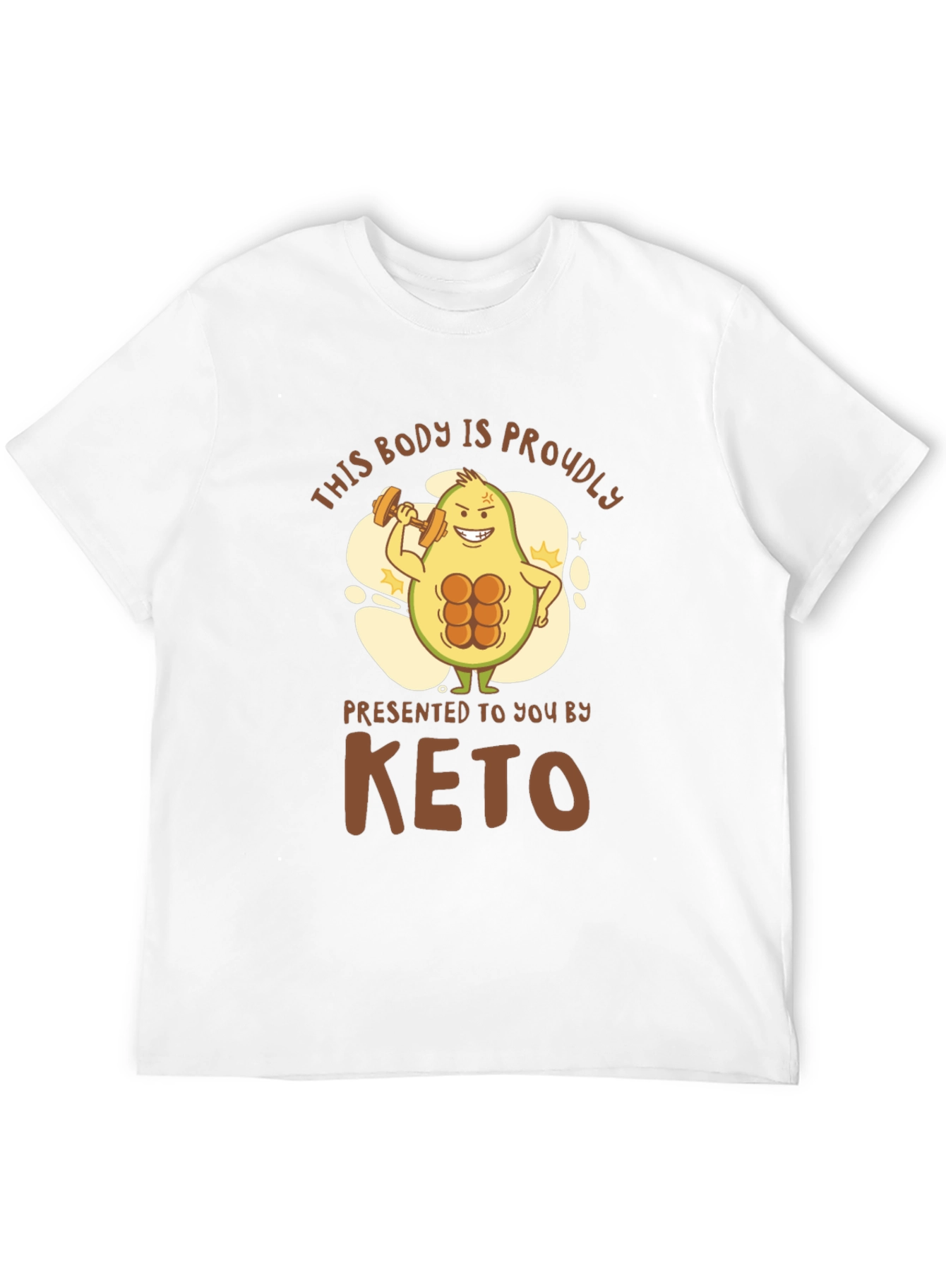 Keto Avocado Bodybuilding T-Shirt
