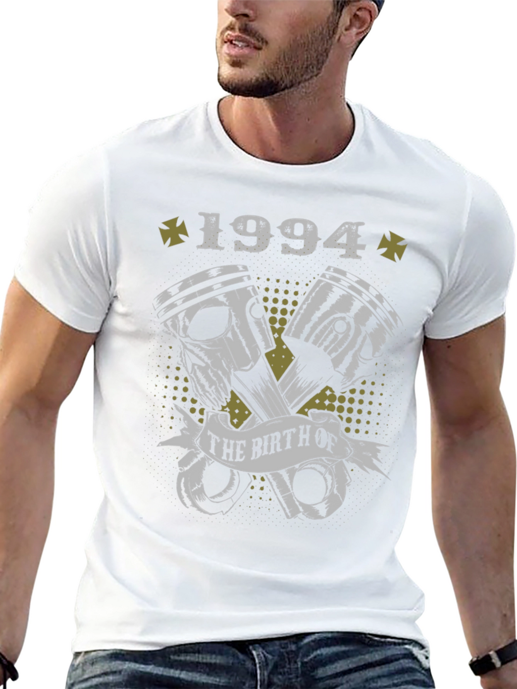 Born in 1994 Black Graphic T-Shirt