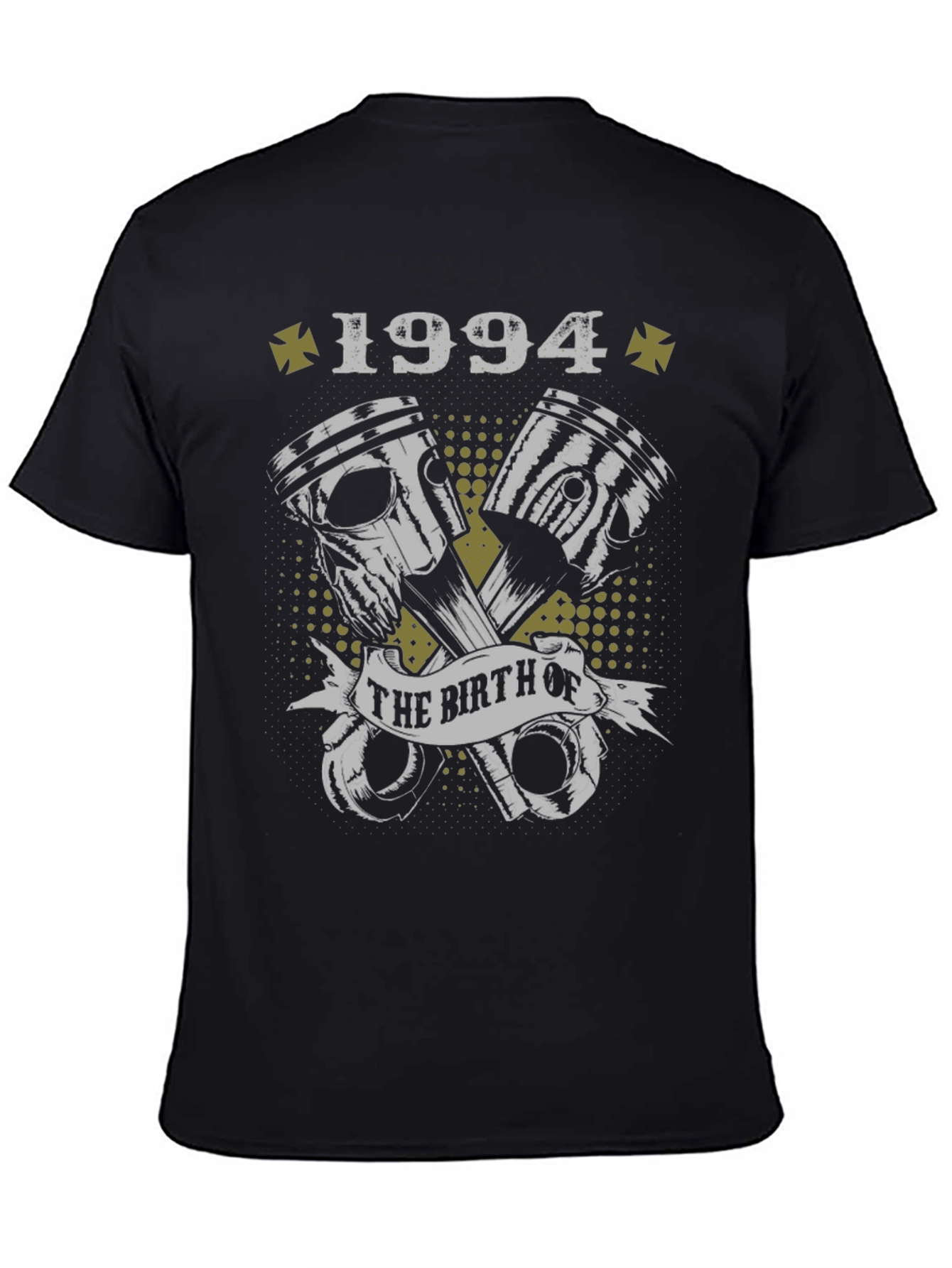 Born in 1994 Black Graphic T-Shirt