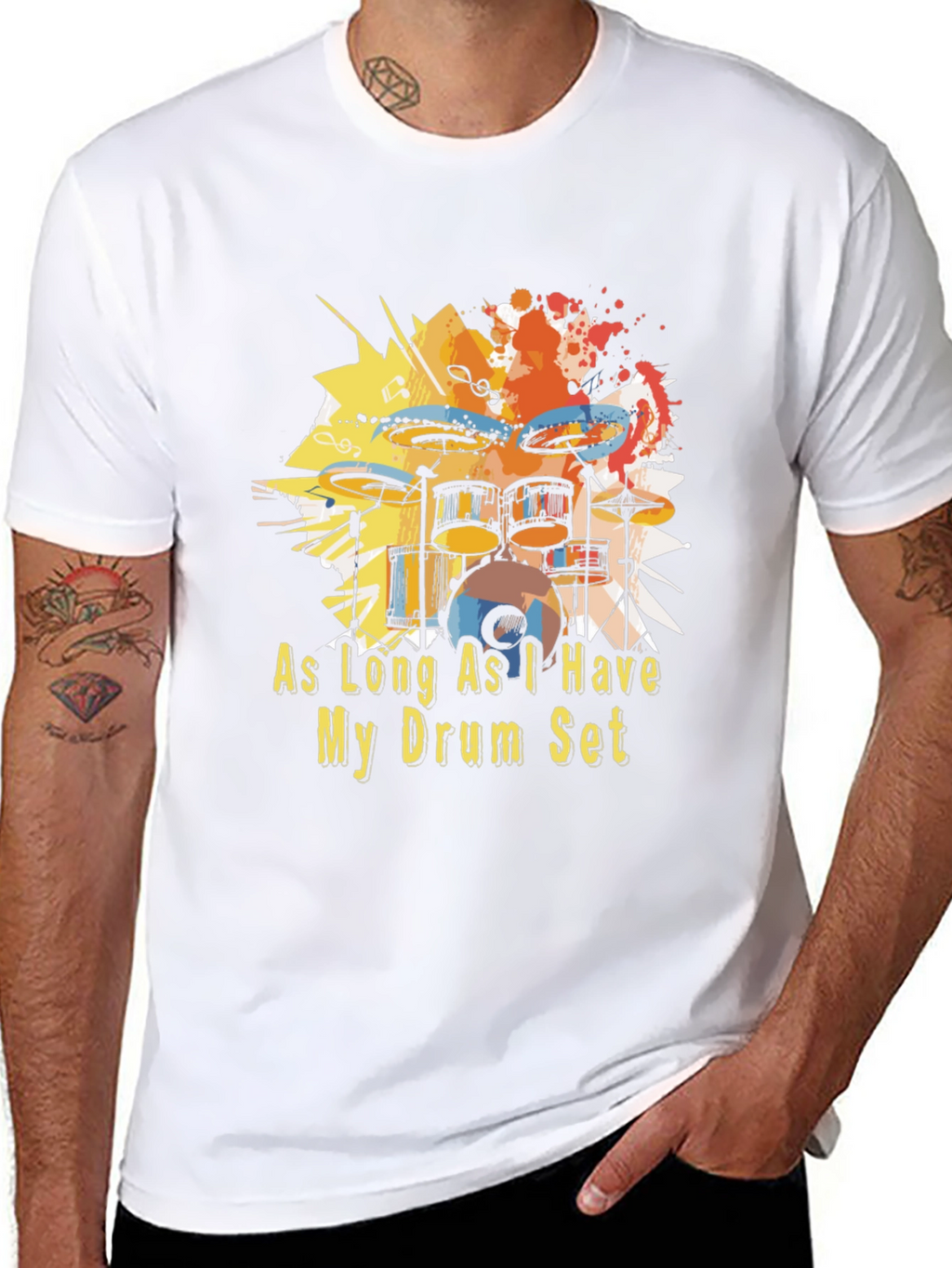 Drum Set T-Shirt - Musician Tee