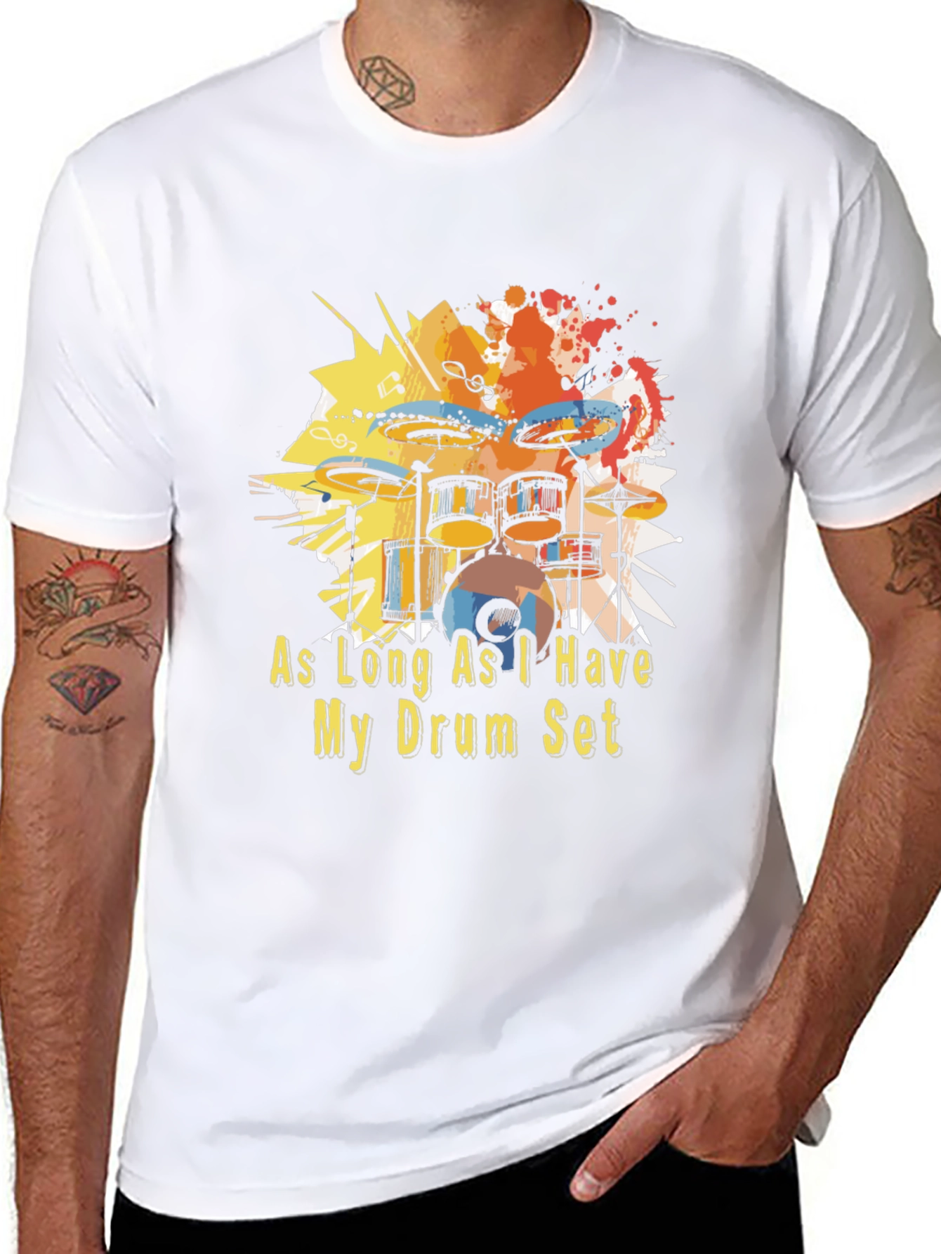 Drum Set T-Shirt - Musician Tee